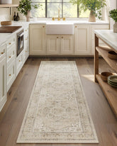 Palohom machine-washable runner rug in hallway showing easy cleaning and vibrant colors