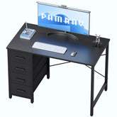Pamray 32-inch desk top view showing compact workspace and clean lines.