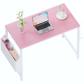 Pamray 32 inch desk with side storage bag keeps supplies organized for quick access