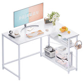 Pamray 43-inch L-shaped desk top view showing spacious corner workspace