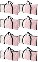 PANDA JOYS extra-large moving bag with zipper and carrying handles for easy transport.