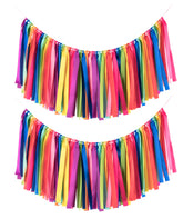 Pantipinky Rainbow Tassel Garland backdrop adds vibrant color to parties and photo booths.
