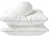 Pantrypoet luxury down pillow queen cover closeup shows soft cotton shell for comfort