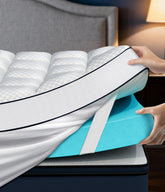 Panyu dual-layer 4-inch topper provides versatile comfort for any mattress.
