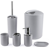 Papillon 6-piece bathroom set soap dispenser on a clean counter for organized routines.