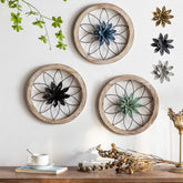 Paquesta 3-piece round farmhouse wall decor adds rustic charm to living spaces.