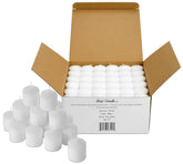 Parnoo 72-pack white unscented votive candles for elegant table centerpieces