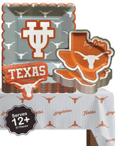PartyKandy UT Longhorns 37-piece tableware for game day celebrations.