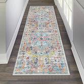 Pauwer hallway runner with soft faux wool for cozy, plush foot comfort.