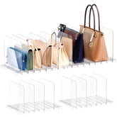 PAVSTINE Purse Organizer with clear shelf divider base for upright bags.