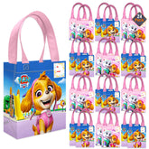 Paw Patrol Skye party favor bags set of 24 reusable totes for kids' celebrations.