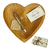 Pawnoc Heart Prayer Bowl close-up with cross, ideal for devotional spaces.