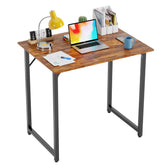 PayLessHere 32 Inch Computer Desk with vintage metal frame delivering sturdy support for small spaces