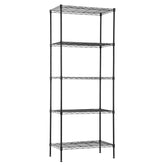 PayLessHere 5-tier wire shelf in black for organized garage space.