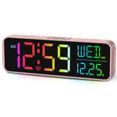 Peakeep Kids Digital Alarm Clock with a 9-inch display for quick time checks.