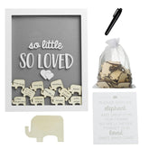 Pearhead so little so loved frame with elephant tokens for a lasting keepsake display.