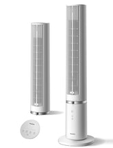 Pelonis 40-inch tower fan front view delivering strong, even airflow for large rooms