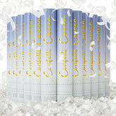 PEMUISE Confetti Poppers deliver white confetti for a bright 12-pack display at celebrations.