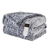 Pengzhu Technology heated blanket soft-sherpa close-up for ultra-soft warmth
