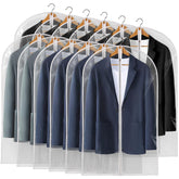 Perber 40-Inch All Clear Garment Bags pack shows clear visibility for quick outfit selection.