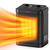 Pereysi 1500W small space heater shown from side for compact room warmth