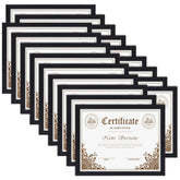 PETAFLOP 18-pack 8.5x11 frames ready for wall or tabletop display in a modern space