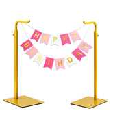 Pickpiff two-pack purse holder in gold, showcasing bags with sturdy vertical support.