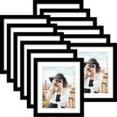 Picrit 10x12 frame front view with mat showcasing a 7.5x9.5 photo.