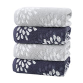 Pidada hydrangea light-grey towel with soft cotton and quick-dry performance.