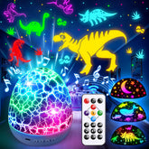 PIKOY dinosaur egg night light glows softly for bedtime ambiance
