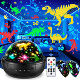 PIKOY Dinosaur Night Light Projector with 3 films projects ceiling imagery for imaginative bedtime