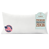 Pillowflex premium polyester insert fabric close-up for lasting softness.