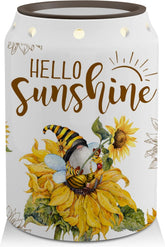 Pinata sunflower gnome wax warmer adds cheerful decor and gentle fragrance to any room.