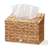 PINXIURY Water Hyacinth tissue box cover closeup highlighting natural texture