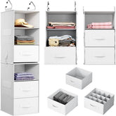 Pipishell 6-shelf hanging organizer maximizes vertical wardrobe space