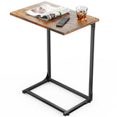Pipishell C-Shaped Side Table dual-panel top for extra workspace