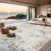 PLHXFR 8x10 area rug with abstract design for living rooms and easy cleaning.