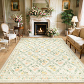 PLHXFR floral-design-8x10-rug with blooms enhances refined living spaces.