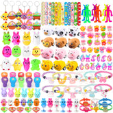 PLOUGVI Easter toy set variety of 16 items for engaging baskets