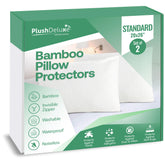 PlushDeluxe waterproof pillow protector 20x26 guards against spills while remaining soft