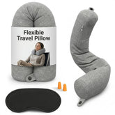 Point2Points memory foam neck pillow with travel cover provides ergonomic neck support on the go.
