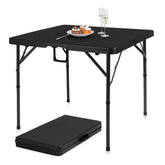 Pollilar 34-inch folding card table for portable indoor and outdoor use.