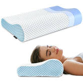 Polovo neck pillow memory foam provides adaptive support for better sleep.