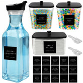 POLRAI laundry pod containers clear jars for bulk laundry storage.
