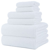 POLYTE waffle bath towel 30x60 showing plush softness and quick-dry performance