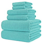 POLYTE waffle weave bath towel 30x60 showcases plush microfiber and quick-drying performance.