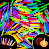 POPGIFTU mini glow sticks red glow for night events.