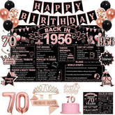 PopularLdo 70th birthday banner Back in 1956 for nostalgic photo ops.