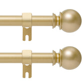 Poskena Gold Curtain Rod close-up showing sturdy 5/8-inch diameter construction