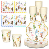 Potchen Animal Parade plates 8in for quick serving and easy cleanup after a birthday.